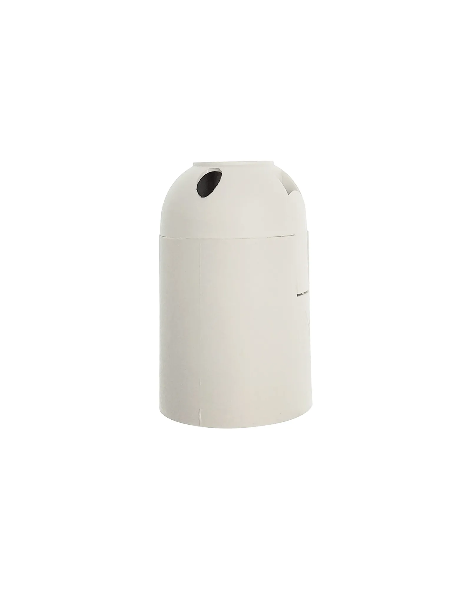 D0485  Additions E27 Plain Sided Lampholder White